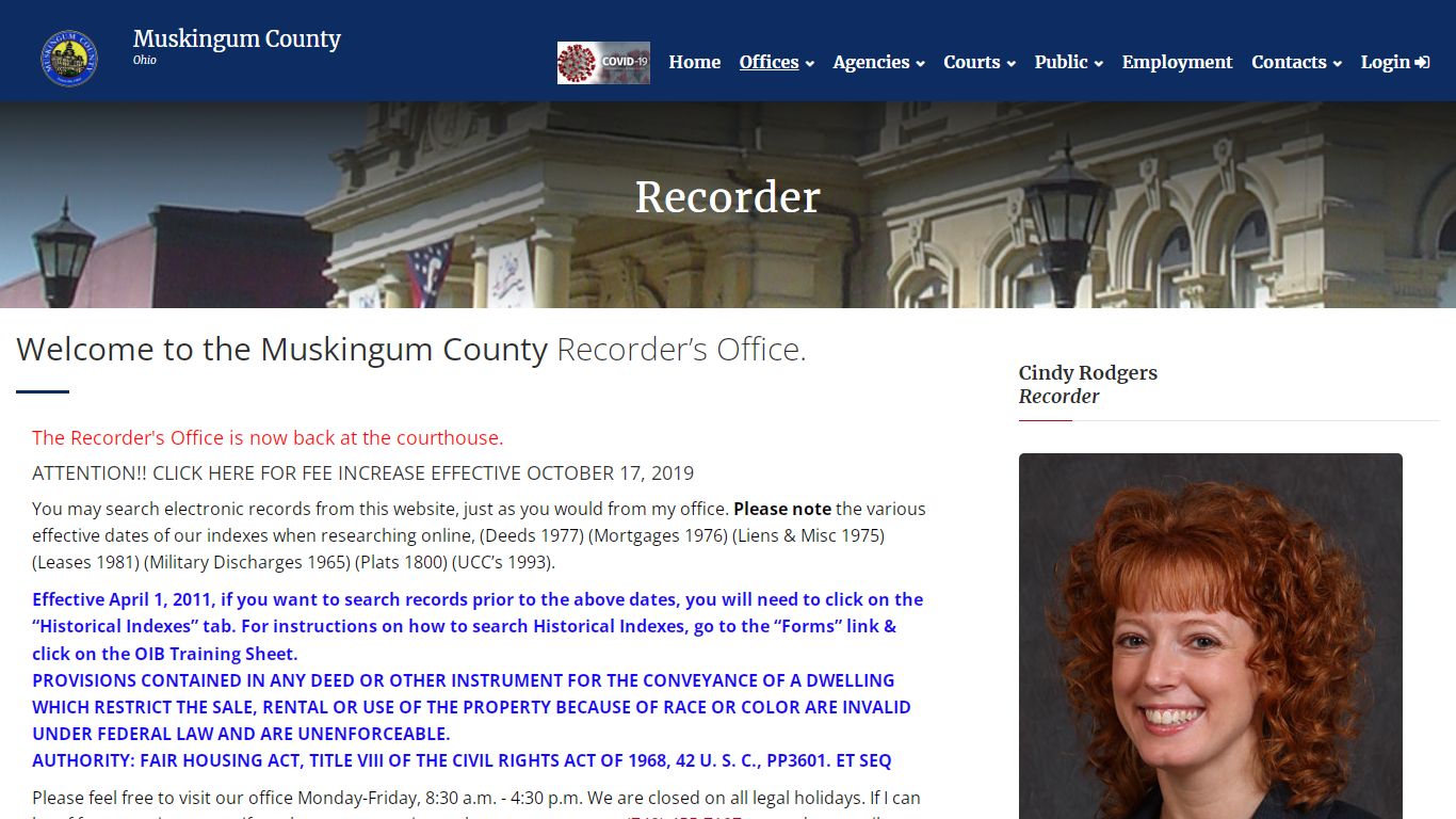Muskingum County Recorder - Online Records - Documents Filed