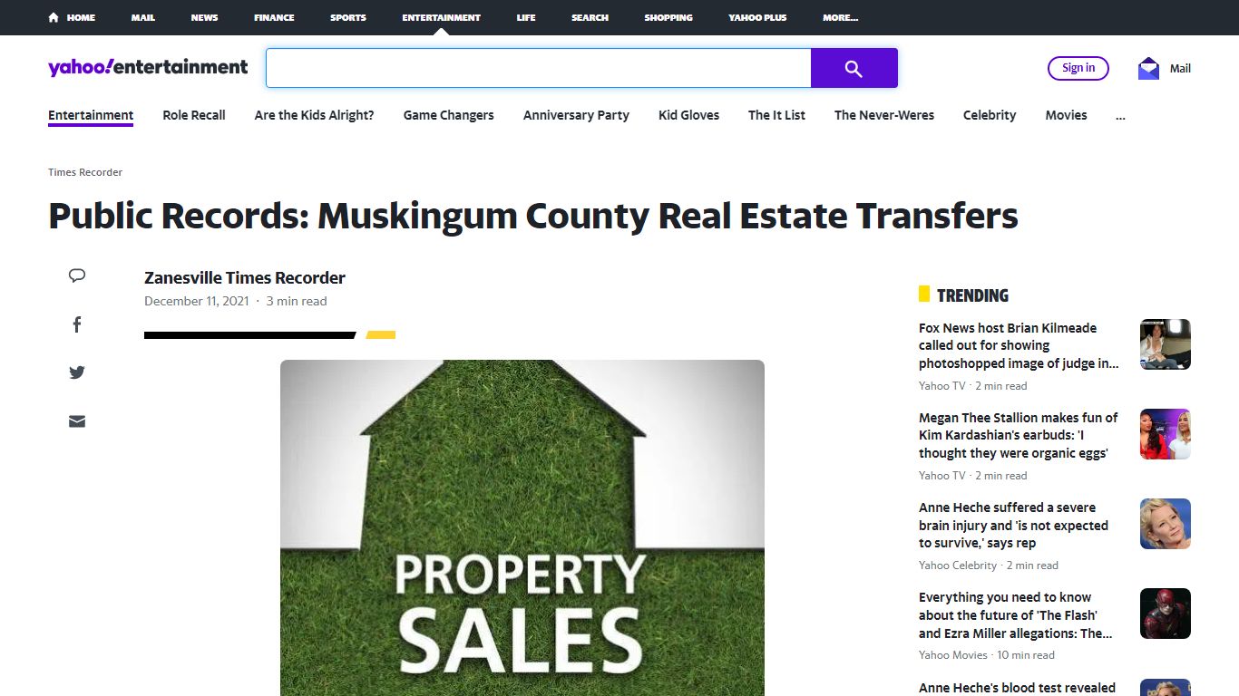 Public Records: Muskingum County Real Estate Transfers